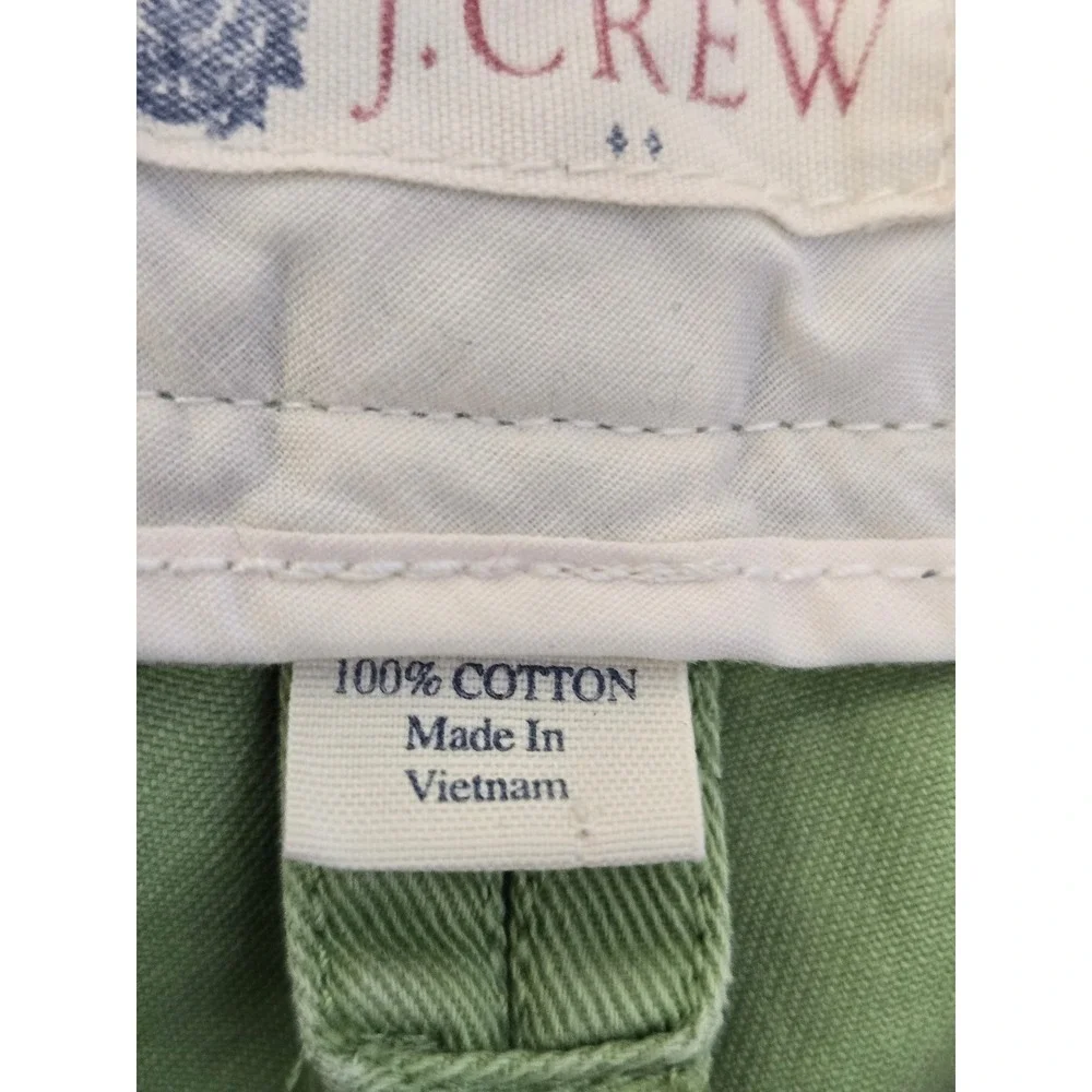 J.Crew Mens 32 Sage Green Cotton Straight Leg Chino Pants Preppy Classic